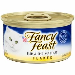 Flash Sale ???? Fancy Feast Flaked Fish & Shrimp Feast Cat Food, 3 Oz. ????