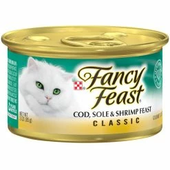 Discount ???? Fancy Feast Classic Cod, Cole & Shrimp Feast Cat Food, 3 Oz. ????