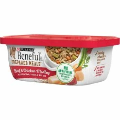 Discount 🧨 Beneful Prepared Meals Beef & Chicken Medley 🐶 Dog Food 😀