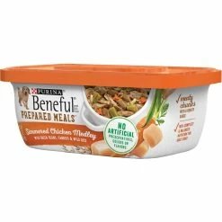 Best Sale 👏 Purina Beneful Prepared Meals Simmered Chicken Medley 🐕 Dog Food, 10 Oz. 🛒