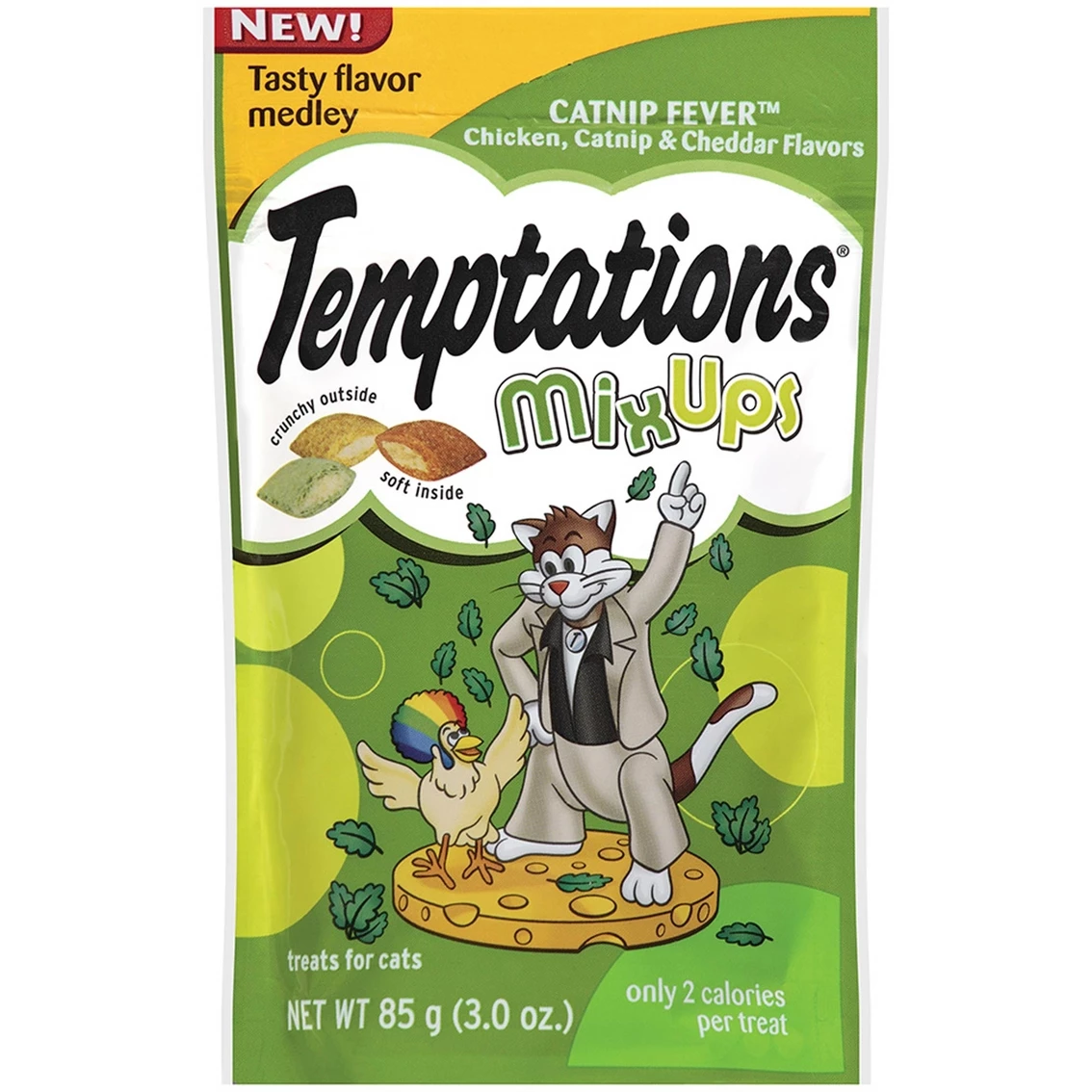 New ???? Whiskas Temptations Catnip Fever MixUps Cat Treats 3 Oz. ???? 1 New ???? Whiskas Temptations Catnip Fever MixUps Cat Treats 3 Oz. ????