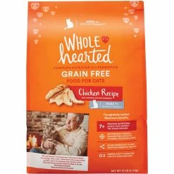 Best Sale ???? WholeHearted Grain Free Senior Formula Chicken Recipe Dry Cat Food ????