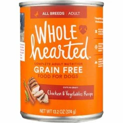 Best Sale ✔️ WholeHearted Grain Free Adult Chicken And Vegetable Recipe Wet 🐶 Dog Food ✨