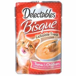 New ⌛ Hartz Delectables Bisque Lickable Treat Tuna And Chicken ????