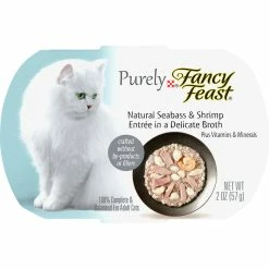 Wholesale 🎉 Fancy Feast Purely Natural Seabass & Shrimp Entree 😍