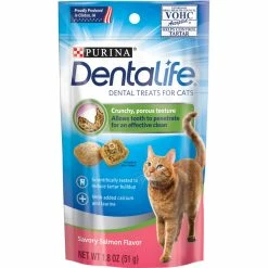 Best deal 👍 Purina DentaLife Savory Salmon Flavor Cat Treats ⭐