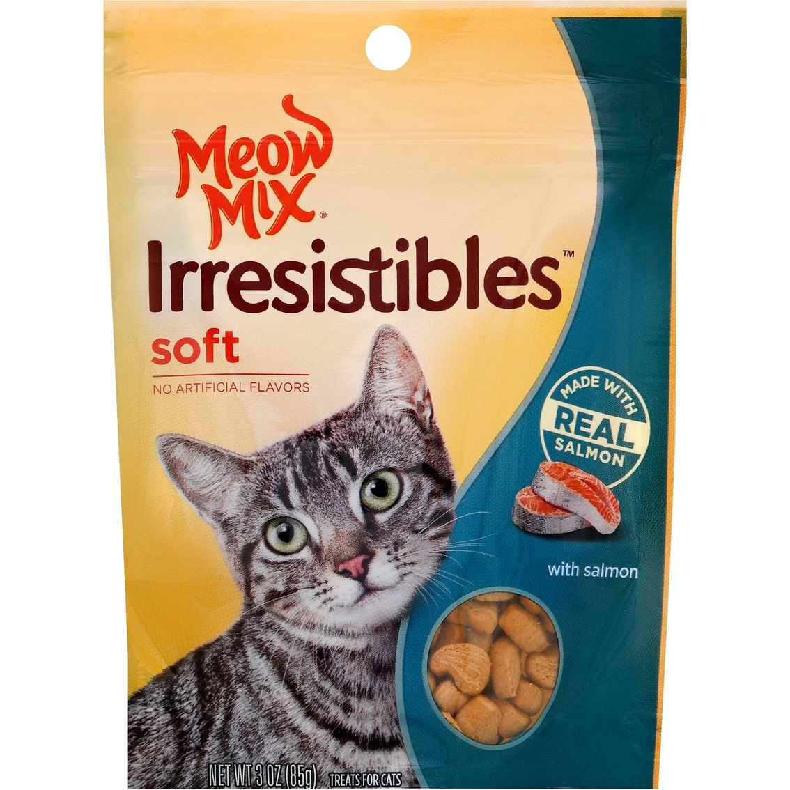 New ✨ Meow Mix Irresistibles Soft Cat Treats With Salmon 3 Oz. ???? 1 New ✨ Meow Mix Irresistibles Soft Cat Treats With Salmon 3 Oz. ????