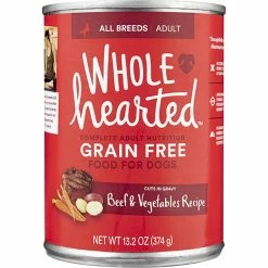 Best reviews of 🥰 Petco WholeHearted Grain Free Adult Beef And Vegetable Recipe Wet 🐶 Dog Food, 13.2 Oz. 🔥