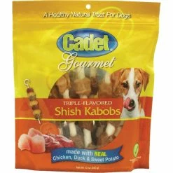 Outlet 🔥 Cadet Gourmet Rawhide Triple Flavored Shish Kabob 🐕 Dog Treats 🎉