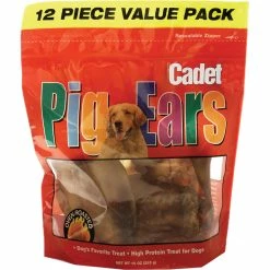 Wholesale ✔️ Cadet DentaLife ActivFresh Natural Pig Ears 12 Pk. 🧨