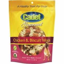 New 🥰 Cadet Premium Gourmet Chicken And Biscuit Wraps 🦮 Dog Treats 14 Oz. ⌛