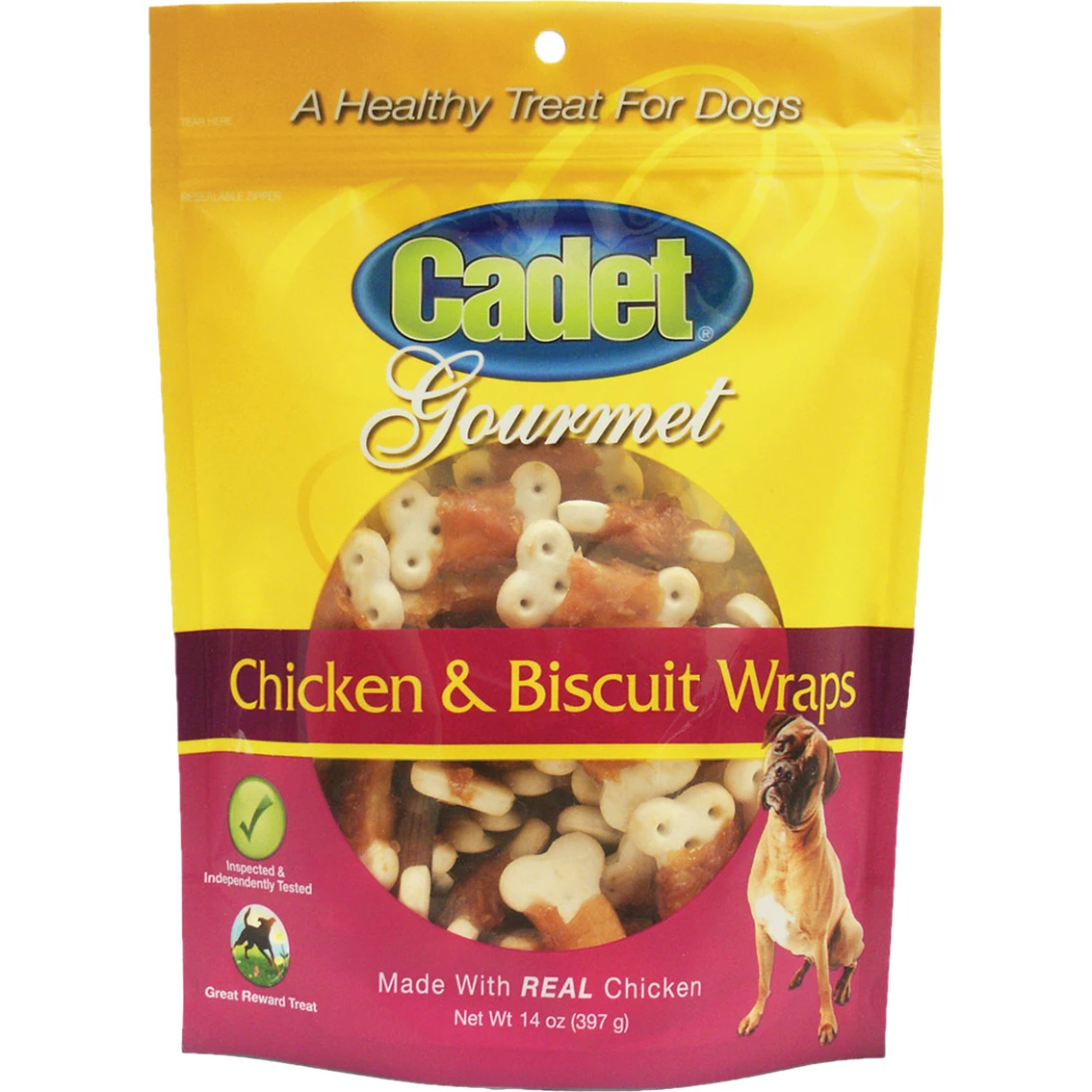 New ???? Cadet Premium Gourmet Chicken And Biscuit Wraps ???? Dog Treats 14 Oz. ⌛ 1 New ???? Cadet Premium Gourmet Chicken And Biscuit Wraps ???? Dog Treats 14 Oz. ⌛