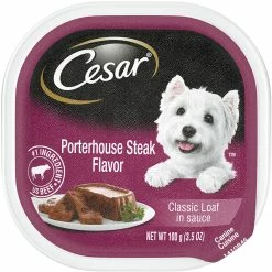 Hot Sale 🔔 Cesar Porterhouse Steak Flavor 🦮 Dog Food 3.5 Oz. 🎉