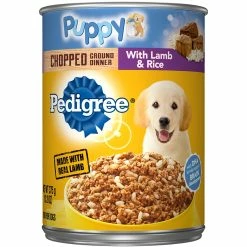 Outlet 🎁 Pedigree Puppy Lamb And Rice 🦮 Dog Food 13.2 Oz. ✨