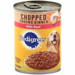 Best deal ⭐ Pedigree Chopped Beef Can 🐶 Dog Food 13.2 Oz. 😀
