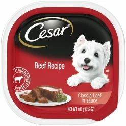 Best Sale 😍 Cesar Beef 3.5 Oz. Wet 🐕 Dog Food 🥰