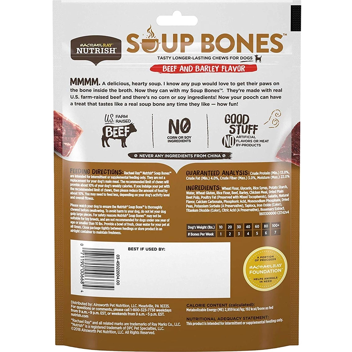 Buy ???? Rachael Ray Nutrish Soup Bones Beef And Barley Flavor Chews ???? Dog Treats 6.3 Oz. ???? 2 Buy ???? Rachael Ray Nutrish Soup Bones Beef And Barley Flavor Chews ???? Dog Treats 6.3 Oz. ???? - Image 2