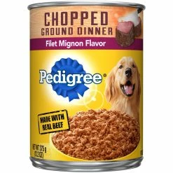 Deals ❤️ Pedigree Chopped Ground Dinner Filet Mignon Canned 🦮 Dog Food 👍