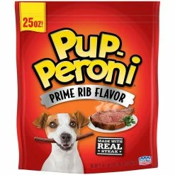 Outlet ???? Pupperoni Rib Flavor ???? Dog Treats 25 Oz. ????