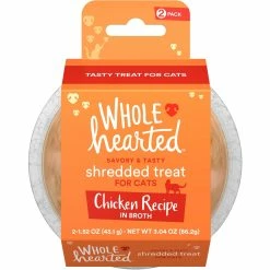 Deals ???? WholeHearted Grain Free Chicken Recipe Shredded Cat Treats 2 Ct., 1.52 Oz. ????