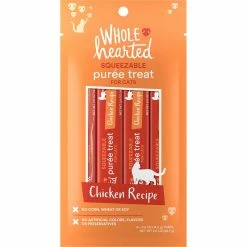 Deals ???? WholeHearted Chicken Recipe Puree Squeezable Cat Treats 4 Ct., 0.5 Oz. ????