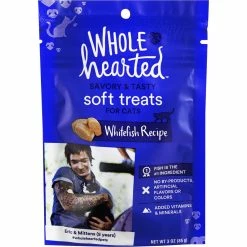 Wholesale ✔️ WholeHearted Savory And Tasty Whitefish Recipe Soft Cat Treats 3 Oz. ✨