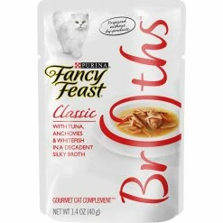 Cheapest ???? Purina Fancy Feast Broths Tuna, Anchovie And Fish Wet Cat Food 1.4 Oz. ????