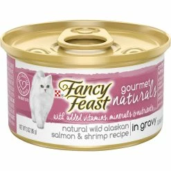 New ???? Purina Fancy Feast Gourmet Naturals Wild Salmon And Shrimp Cat Food 12 Ct., 3 Oz. ????