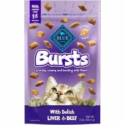 Best Sale ⭐ Blue Buffalo Bursts Liver And Beef Filled Cat Treats 🧨