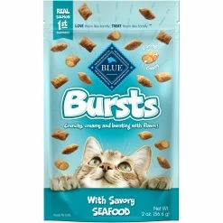 Discount ???? Blue Buffalo Bursts Filled Seafood Cat Treats ????