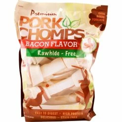 Best deal ⌛ Premium Pork Chomps Bacon Knots 🐶 Dog Treats 8 Ct. 😉