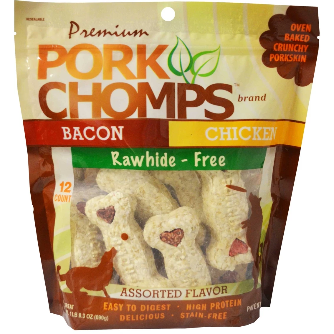 Hot Sale ✔️ Premium Pork Chomps Crunchy Assorted 12 Ct. ???? 1 Hot Sale ✔️ Premium Pork Chomps Crunchy Assorted 12 Ct. ????