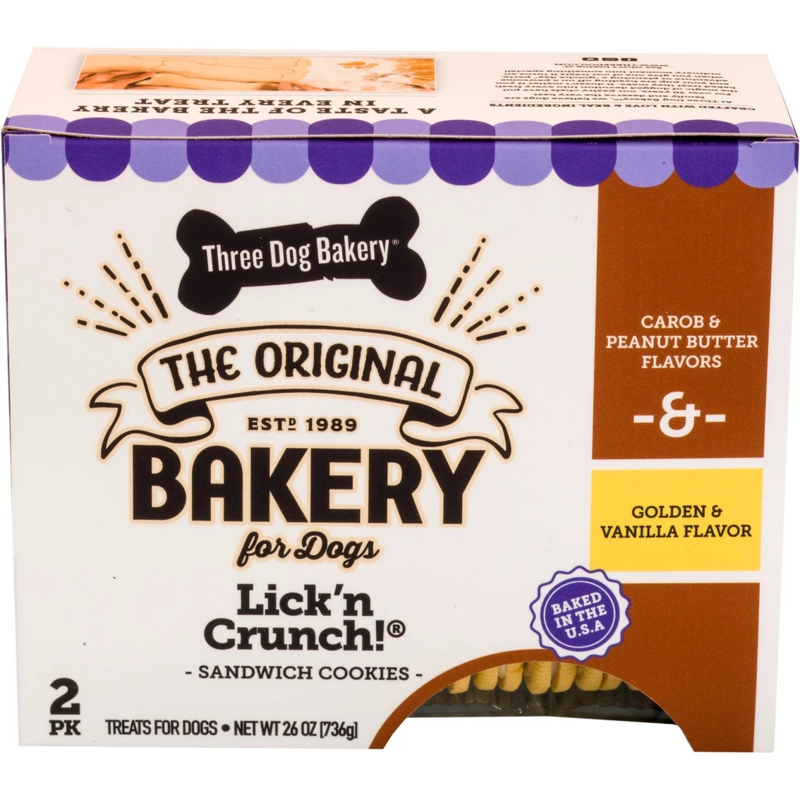 Brand new ???? Three ???? Dog Bakery Lick 'N Crunch Cookies 2 Pk. ???? 1 Brand new ???? Three ???? Dog Bakery Lick 'N Crunch Cookies 2 Pk. ????