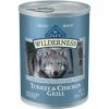 New ???? Blue Buffalo Wilderness Turkey And Chicken Canned ???? Dog Food ????
