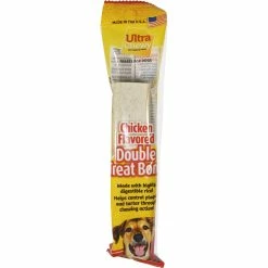 Discount ⭐ Ultra Chewy Double Treat Bone Chicken Flavor For ???? Dogs 2.8 Oz. ❤️