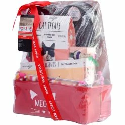 Flash Sale 🔥 Ten Acre Gifts Happy Pawlidays Cat Holiday Basket ❤️ -Milk Bone Shop unnamed file 584