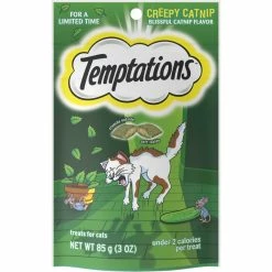 Brand new 🌟 Whiskas Temptations 🧛 Halloween Creepy Catnip Cat Treats 3 Oz. 💯