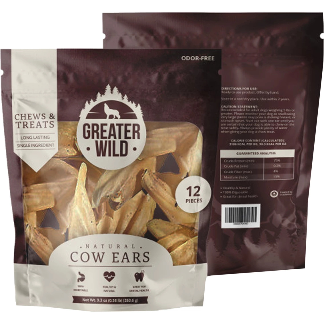 Wholesale ๐ Greater Wild All Natural Ingredient Cow Ears Chews And Treats For ๐ Dogs 12 Pc. ๐ 1 Wholesale ๐ Greater Wild All Natural Ingredient Cow Ears Chews And Treats For ๐ Dogs 12 Pc. ๐