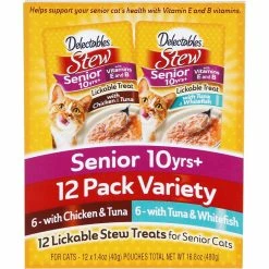 Coupon ???? Hartz Delectables Stew Lickable Wet Cat Treats For Adult & Senior Variety 12 Pk. ????