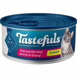 Best Sale 💯 Blue Buffalo Tastefuls Adult Cat Fish And Shrimp Entree In Gravy Flaked 🔥