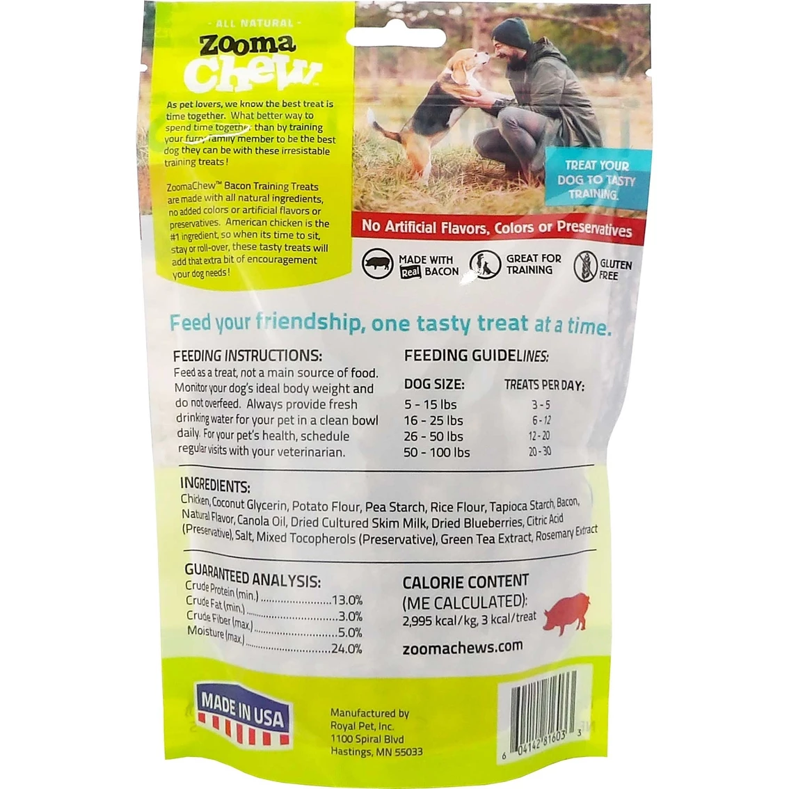New ???? Zooma Chew ???? Dog Training Treats 11 Oz., Bacon ???? 2 New ???? Zooma Chew ???? Dog Training Treats 11 Oz., Bacon ???? - Image 2