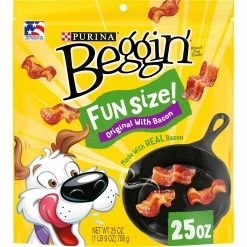 Brand new ⭐ Purina Beggin' Fun Size Bacon 🦮 Dog Treats 4 Pk., 25 Oz. Each 👍