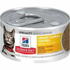 Brand new ⌛ Science Diet Adult Urinary And Hairball Control Savory Chicken Cat Food, 2.8 Oz. 😍